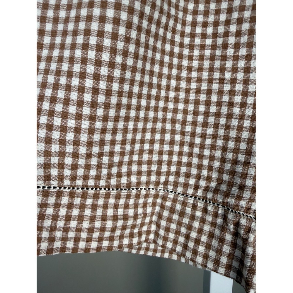Tuckernuck Studio McGee Gingham Shorts Mocha Cotton Augusta Coastal Cottagecore - Picture 5 of 9
